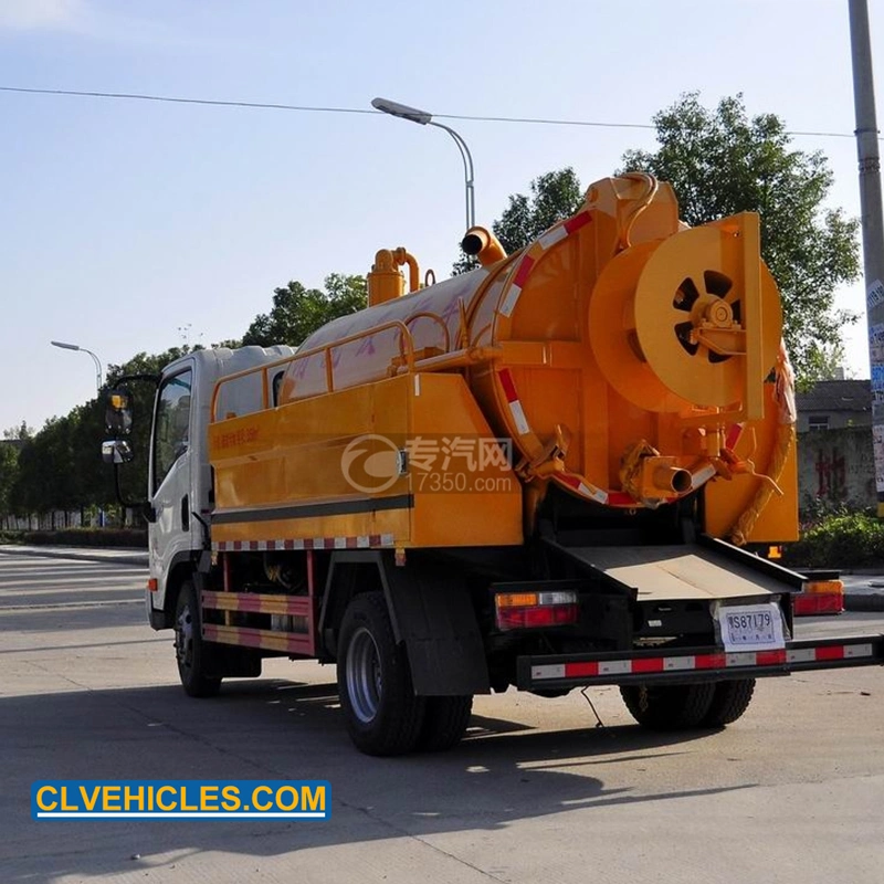 Dayun 3t Washing Vacuum Sewer Cleaner Flushing Sewage Suction Truck